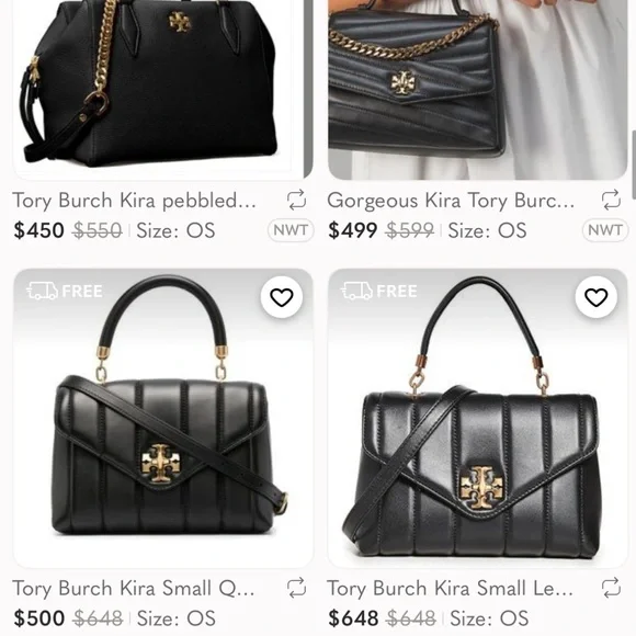 TORY BURCH SMALL KIRA SATCHEL TOP HANDLE BAG - Picture 10 of 14